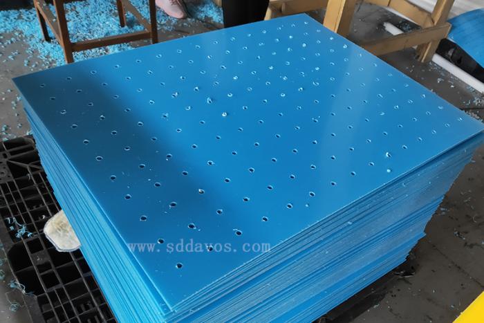 蓝色聚乙烯板材 打孔hdpe聚乙烯塑料板材厂家
